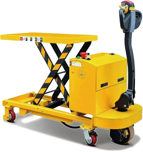 Semi-electric lifting platform vehicle