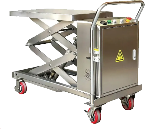 Semi-electric lifting platform vehicle