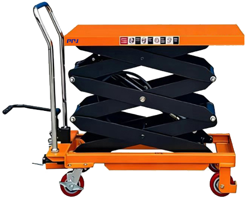 Semi-electric lifting platform vehicle