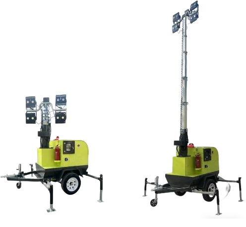 Semi-electric lifting platform vehicle